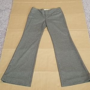 Alice + Olivia gray wool blend pinstripe pants-4